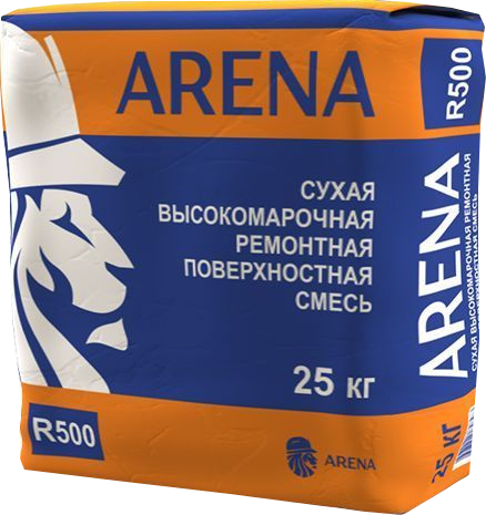 Сухая ремонтная смесь для бетона ARENA RepairMaster R500